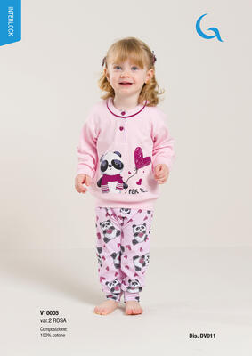 PIGIAMA NEONATA M/L V10005 Ingrosso Pigiami 0/16 Anni Tellini S.r.l.